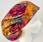 Batik Print Size Large Medical Bouffant Scrub Cap Surgery Hat