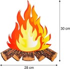 Tatuo 2 Set Fake Fire Fireplace Camping Decoration 12 X 11 Inch  2