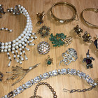 Large Vintage Jewelry Junk Drawer Estate Lot Repurpose Repair Parts Only