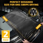 2-pack 1200 Gsm Car Drying Towels     Microfiber X Large  Gray 