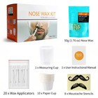 Nose Ear Hair Waxing Kit 50g Beans Quick   Painless Hair Remover For Men   Women