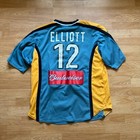 Mls Nike La Galaxy Match Worn Jersey Mls 2001-02 9 11 Patch Simon Elliot Xl