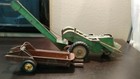 Vintage John Deere Tractor W man-2 Row Corn Picker - Manure Hauler
