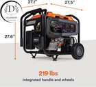Generac 12 500 Starting Watt Tri-fuel Portable Generator Electric Start Freeship