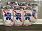 Pabst Blue Ribbon Set Of 6 Can-shaped Signs Breweriana Beer Decor