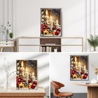 Mrnsiet G4835-us Christmas Candles Diamond Art Kit 5d Round Full Drill 12x16in