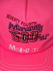 1990 Indianapolis Indy 500 Racing Pink Snap Back Baseball Hat Mobil 1 Motor Oil