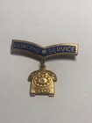 Answering Service 15 Years Employee  Lapel Pin Gold Tone Employee Reward Hat Tie