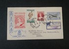 Very Rare Unique Destination New Zealand To India 1955    registered    Cover