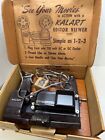 Kalart 8mm Film Movie Editor Viewer Eight Original Box   Papers Vintage