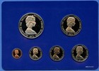 1975 British Virgin Islands 6 Coin Franklin Mint Silver Proof Set W coa box 