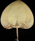 Whitmer Bros Funeral Home Dayton Ohio Wicker Advertising Fan Vintage 1930 s