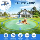 Gps Dog Tracker Collar With Wireless Fence     Waterproof  Rechargeable   Adjus   