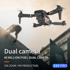 E88 Dual 4k Camera Wifi Fpv Drone     Foldable Rc Quadcopter With Altitude Hold