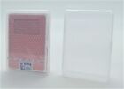 2 Transparent Plastic Card Case Holds A Poker Size Playing Cards With Tuck Box