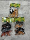 12 Animal Kingdom Zoo Animals High Qaulity Solid 3 Packs Of 4 All Different 