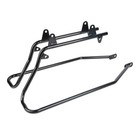 Vivid Black Hard Saddlebags Trunk Brackets For Harley Softail 1984 2017
