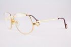 Rare Authentic Vintage Cartier 54mm Gold Silver Frames Glasses France