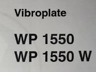 Wacker Wp 1550 Vibroplate Compacter Thumper Owner  Parts   Service   2 Manual S