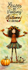 Fall Pumpkin Themed Bookmark   Unique Gift For Book Readers Women Girls