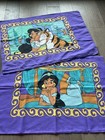 Vtg 90   s Disney Aladdin Jasmine Rajah 4pc Twin Sheet Set Flat Fitted Pillow Bed