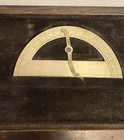 Antique Vintage Drafting Tools Set In Wood Box