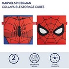 Idea Nuova Marvel Spider-man Collapsible Storage Cubes  Set Of 2 Fabric Organ   