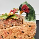 J Willfred   Charles Sadek Pheasant Ceramic Soup Tureen Vintage