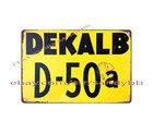 Bedroom Wall Retro Decor Dekalb D-50a Seed Corn Variety Metal Tin Sign