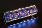 In-12 Nixie Tubes Clock On Acrylic Stand With Sockets 12 24 Ups Free Shipping