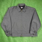 Dickies Work Jacket Gray Eisenhower Style Quilted Lined Zip Up Mens Xl