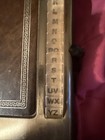Vintage Bates Listfinder Cavalier Model - Desk Top Address Index Metal   Leather