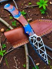 Custom Hand Made High Carbon Steel Serrated Blade Hunting Knife 2876