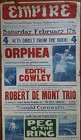 1916 Original Vaudeville Broadside  peg O  The Ring  Empire Theatre Melbourne