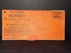 Antique Advertising Art Deco Bonny Wrenches And Tools Catalog Allentown 1935