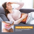 Heated Lumbar Back Brace Massager Waist Support Belt Heat Therapy Lower Back