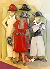 Vtg Designs By Lucinda Brooch Pin-fashionista Besties  the Girls  New On Card