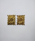 2antique French Ormolu Brass Plated Furniture Pediment mount Hardware Decoration