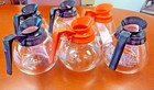 For Bunn  Lot Of 6  12 Cup Commercial Coffee Pots decanters - 4 Black   2 Orange