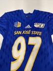 Game Worn Used Adidas San Jose State Spartans Sjsu Football Jersey Xl 7  97