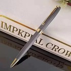 Parker Sonnet Series Grey Gird gold Clip Fine  f  Nib Ballpoint Pen Blue Ink