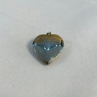 Vintage Disneyland Sleeping Beauty Castle Heart Locket Pendant Gold Silver Tone
