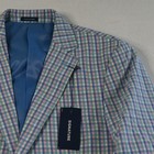 Stafford 40r Spring Gingham Kentucky Derby Mens Blazer Suit Jacket Sport Coat