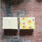 Avon Pansy Flower Pin Brooch Yellow Brown Ceramic Floral Jewelry
