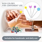 400pcs Flat Head Straight Pins Kits  Sewing Flat Head Pins Set  Colored Head Sew