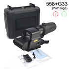 Hhs G33 Magnifier Holographic With 558 Sight Red Green Dot Airsoft Hunting Scope