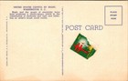 Us Capitol By Night Washington Dc Vintage Linen Postcard Ephemera History A27