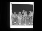Original Photo Negative 2 1 4  Bill George Football Award Trophy Field Sq22