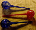 3  Plant Glass Watering Globes  12   Automatic Self Water Bulbs  euc 