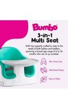 Bumbo Baby Toddler Adjustable 3-in-1 Booster Seat high Chair And Tray  Aqua